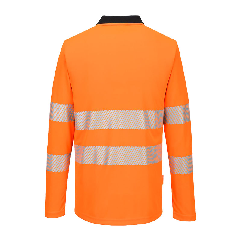 PortWest DX419 Hi-Vis Polo Shirt langarm Klasse 2