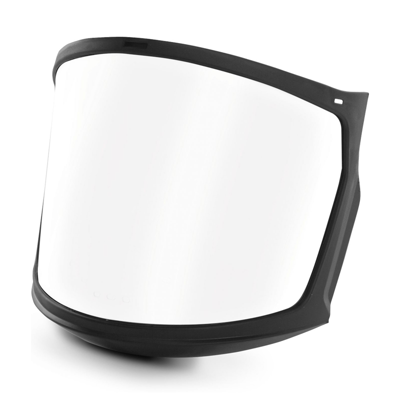 KASK ZEN FF Full Face Visier für Zenith-X Helme nach EN 166, transparentes Gesichtsschutz-Visier mit schwarzem Rahmen