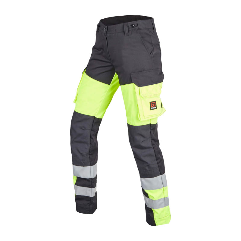 Rofa TEAMWORK HI-VIS 2502 Warnschutz Damen Hose