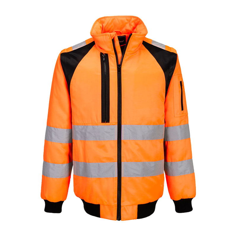 PortWest CD898 Hi-Vis Warnschutz Pilot Jacke Klasse 3