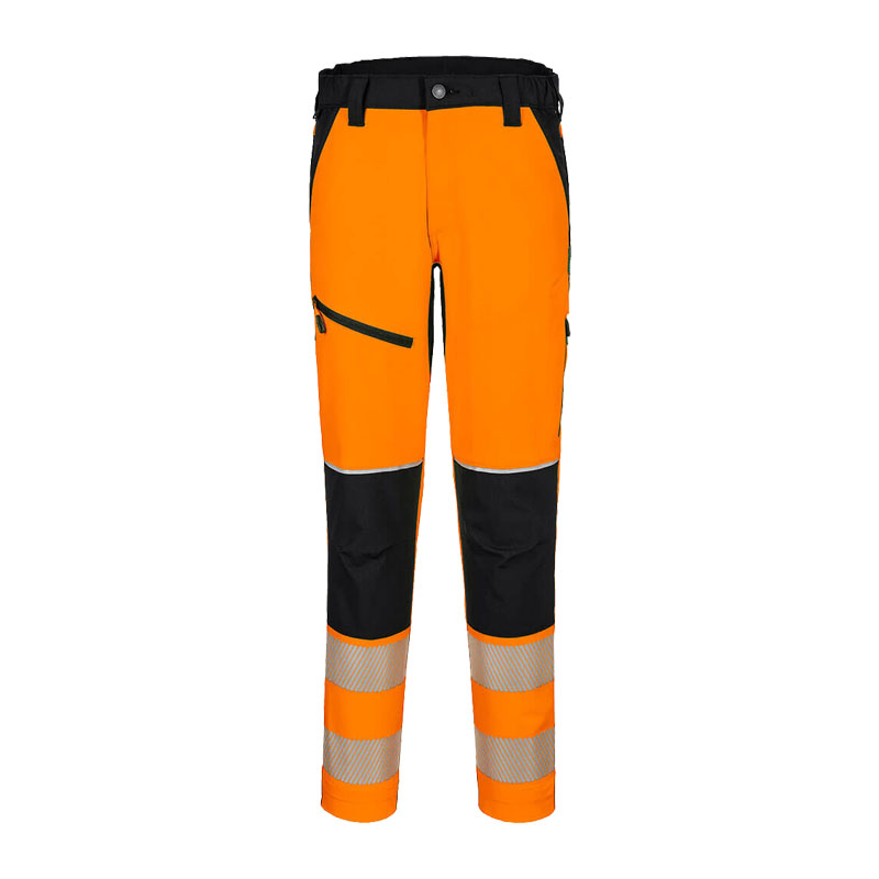 PortWest T140 Hi-Vis Warnschutz Stretch Hose