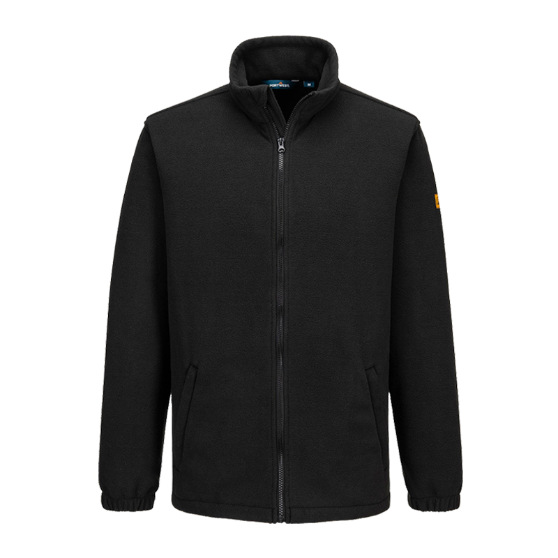 PortWest AS26 Antistatik ESD Fleece Jacke für EPA Bereiche