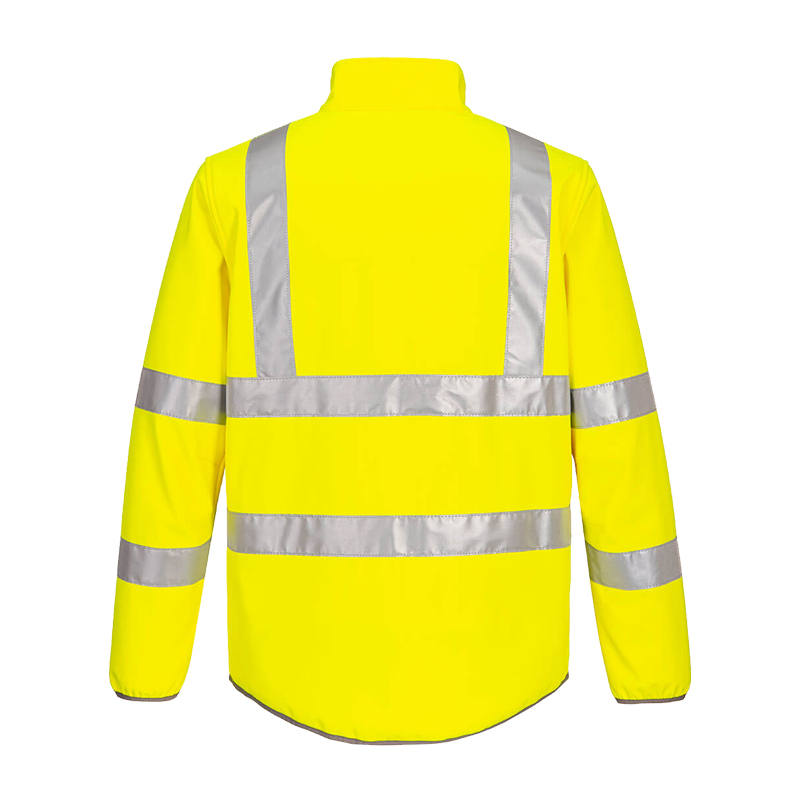 PortWest EC24 ECO Warnschutz SoftShell Jacke aus recyceltem PES