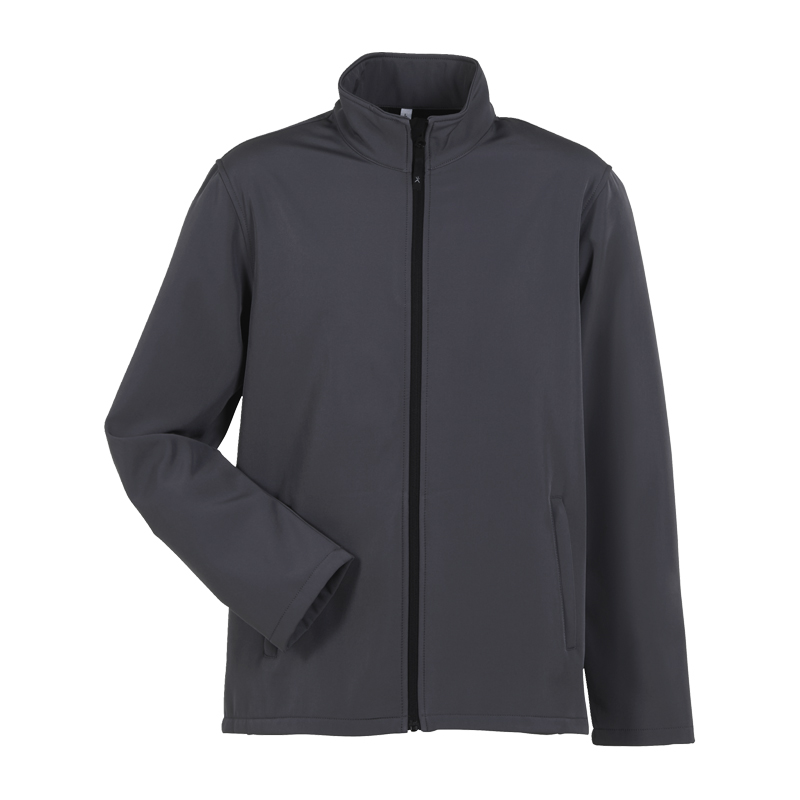 Planam Alto Jacke mit weichem Innenfleece in Anthrazit, Arbeitsjacke mit Stehkragen und Reißverschluss in Frontansicht