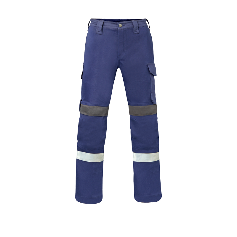 HaVeP Force+ 80395 MultiNorm Schweisser Hose Klasse 1 APC1, blaue Arbeitshose mit Seitentaschen und Reflexstreifen