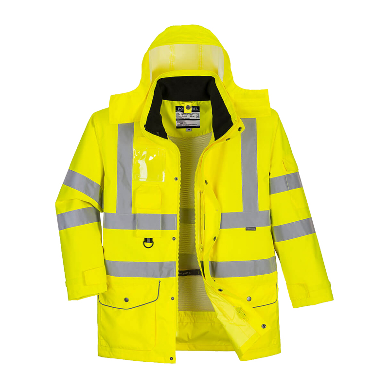 PortWest S427 Warnschutz 7 in 1 Verkehrsjacke multifunktional
