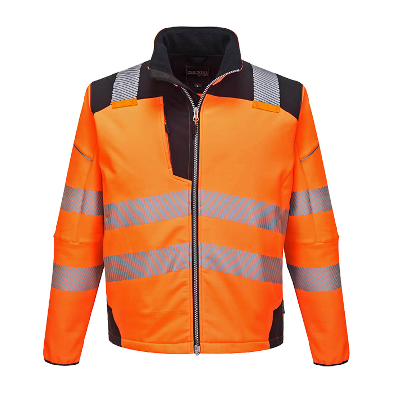 PortWest T402 PW3 Warnschutz SoftShell Jacke 3-lagig wasserfest und winddicht