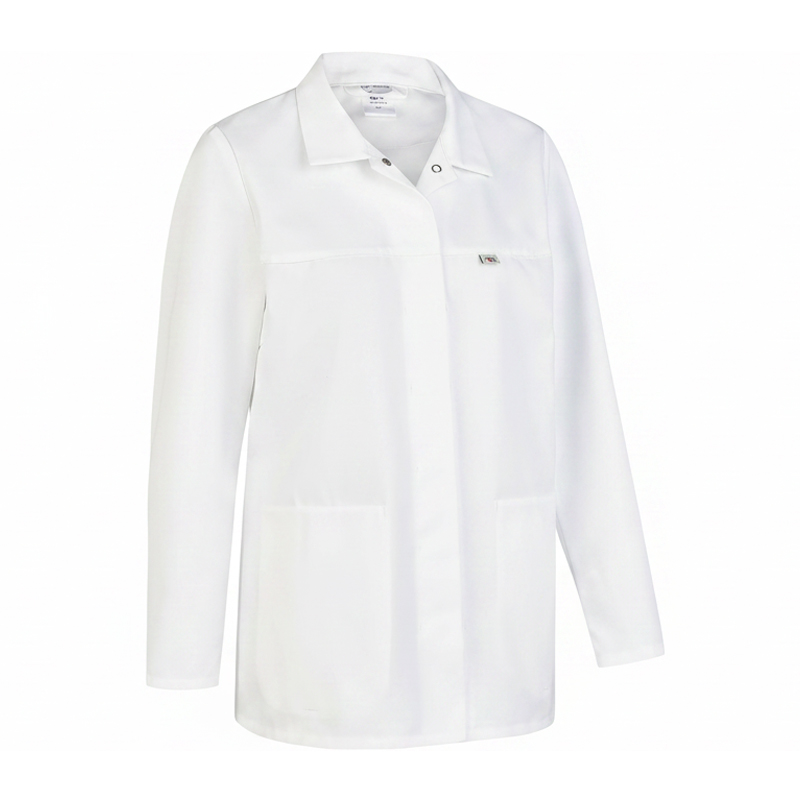 Weiße BP 1771 HACCP Damen Jacke Food Lebensmittel nach DIN 10524 von BP Bierbaum Proenen, langärmlige Hygienejacke für die Lebensmittelbranche