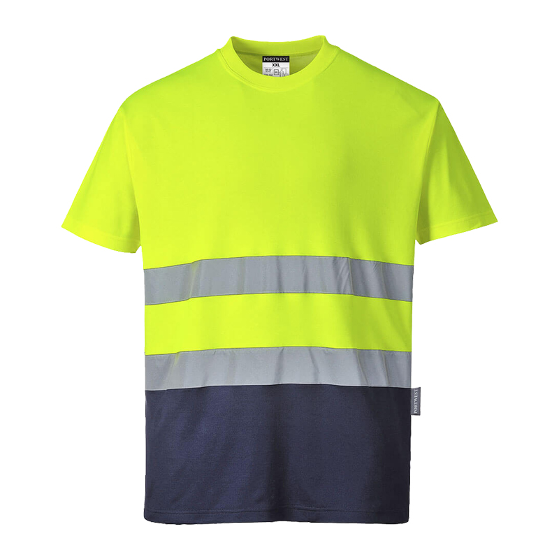 PortWest S173 Warnschutz T-Shirt Cotton Comfort Klasse 2