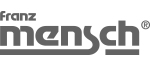 Schwarz-weißes Franz Mensch Logo als Markenabbildung des Anbieters