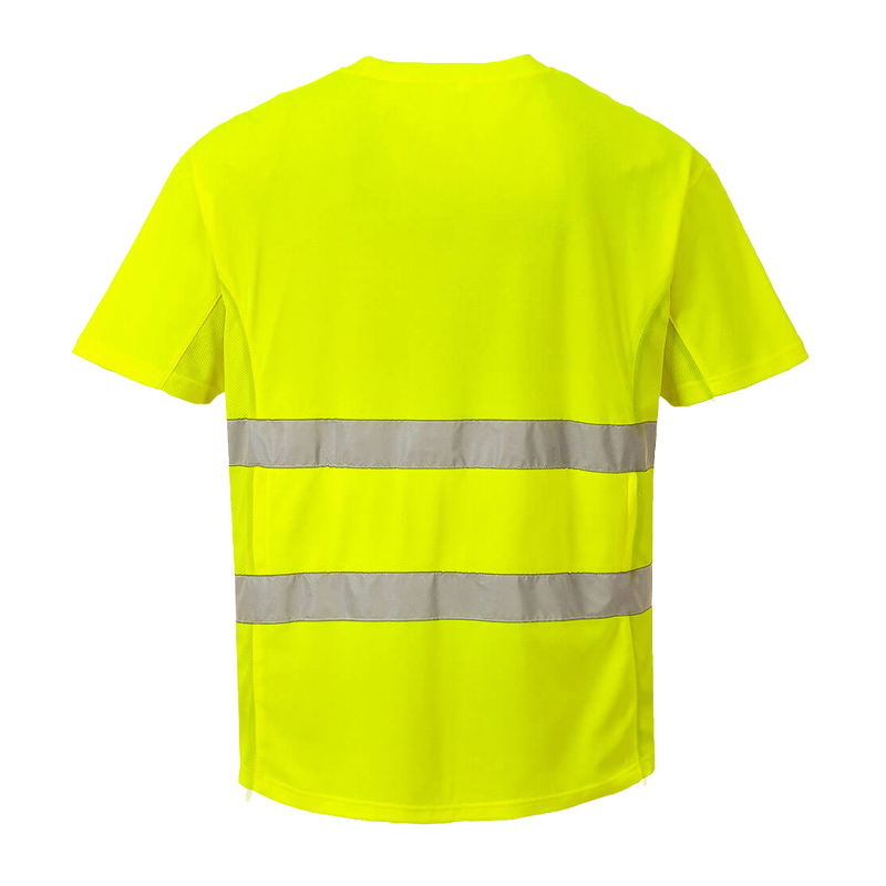 PortWest C394 Warnschutz T-Shirt Cotton Comfort Mesh Klasse 2