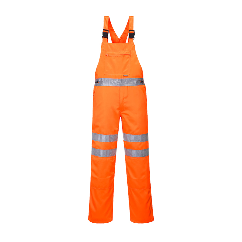 PortWest RT43 Warnschutz Service Latzhose Klasse 2