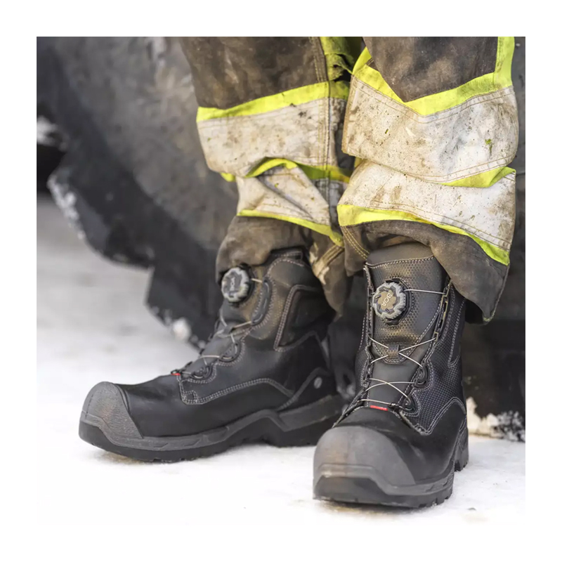 Ejendals Jalas Heavy Duty 1358 S3 ESD Sicherheitsstiefel mit BOA Fit System, wasserabweisender Arbeitsstiefel im robusten Einsatz auf Schnee