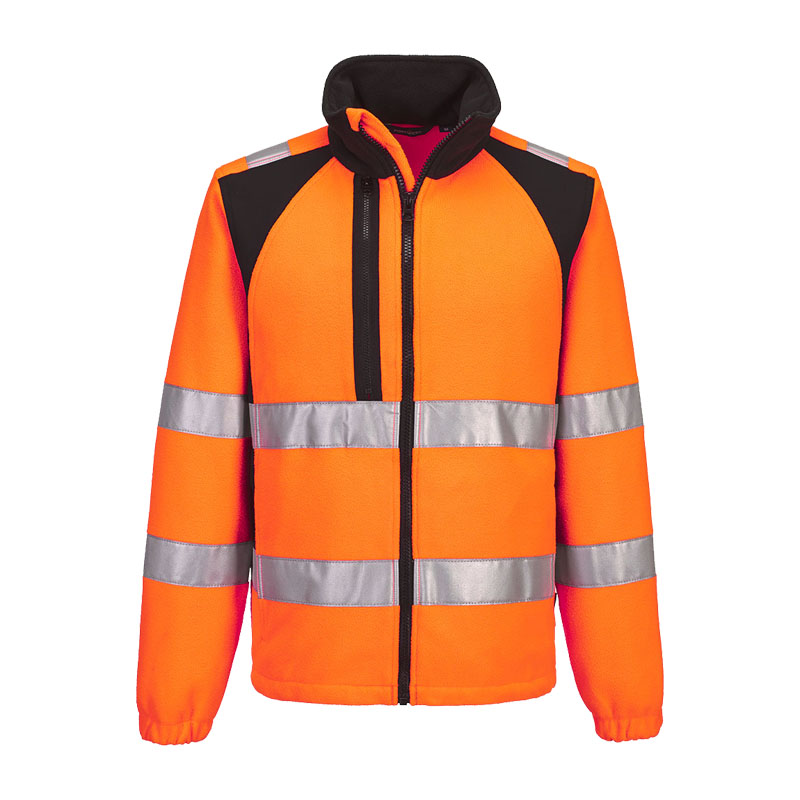 PortWest CD807 ECO Warnschutz Fleece Jacke nachhaltig