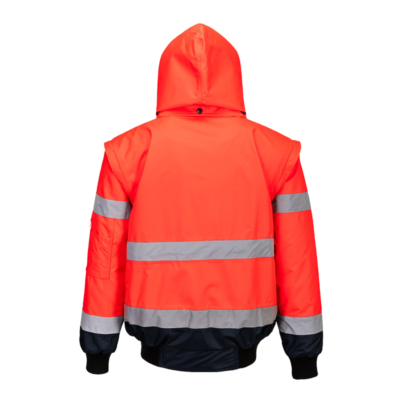 PortWest C465 3-in-1 Warnschutz Pilot Jacke kontrast Klasse 3
