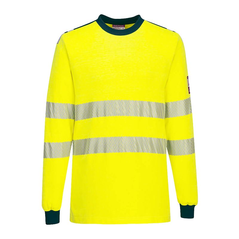 PortWest FR701 MultiNorm Warnschutz T-Shirt langarm