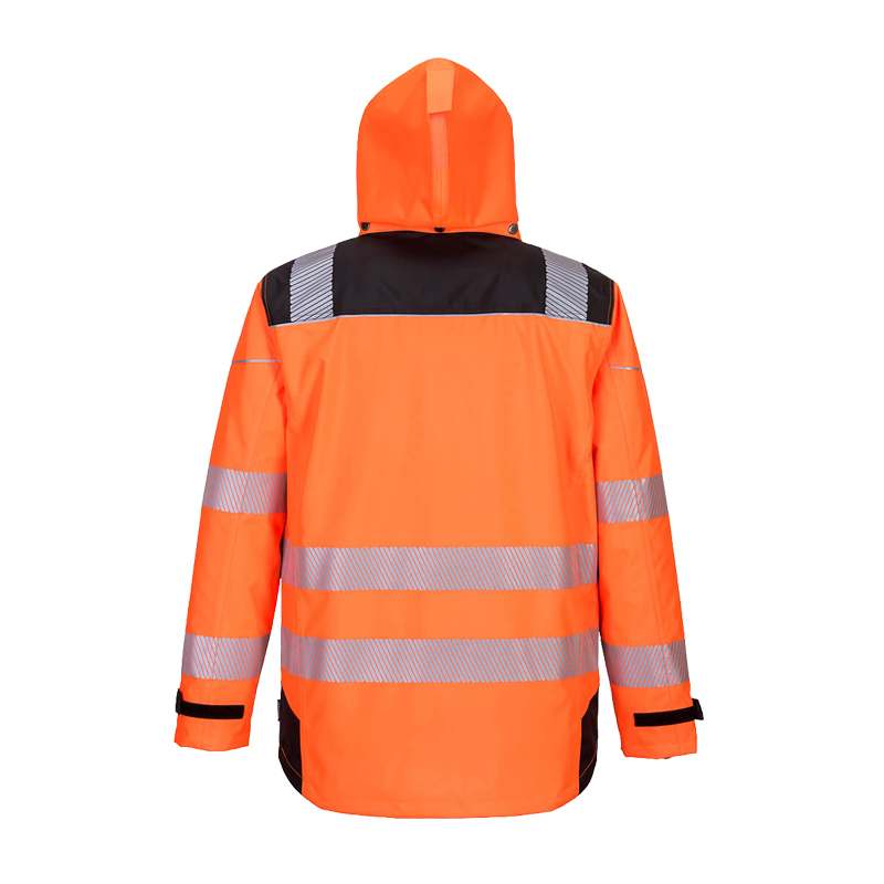 PortWest PW365 gefütterte 3 in 1 Warnschutz Wetterschutz Jacke multifunktional