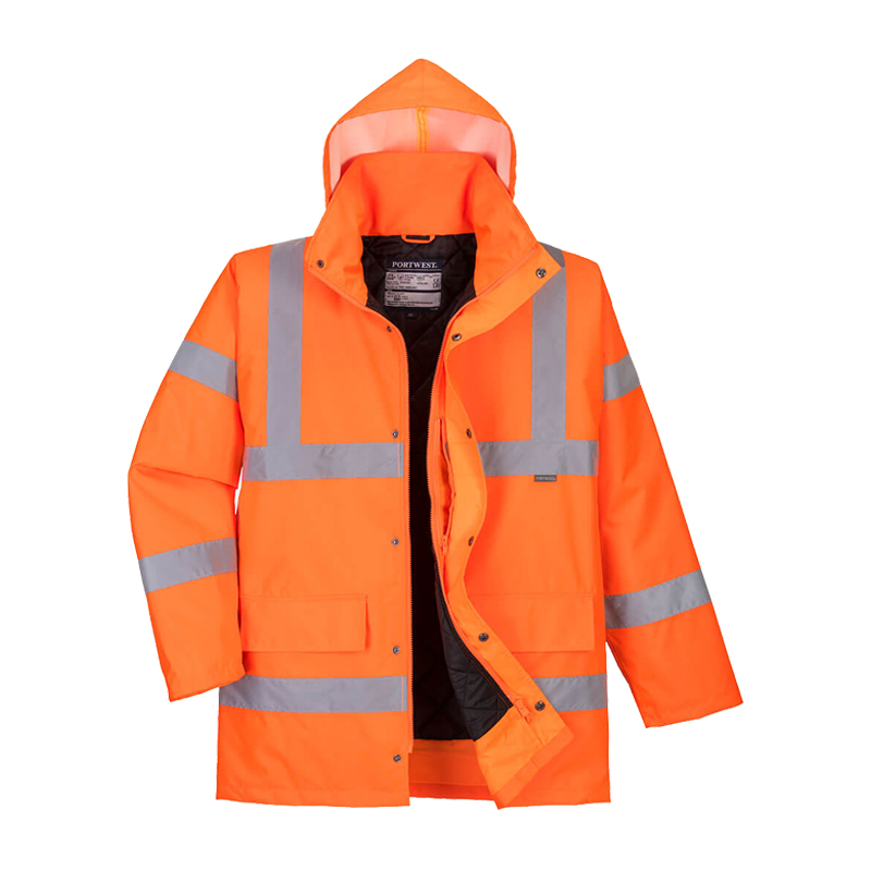 PortWest RT30 Winter Warnschutz Winter Jacke EN 20471 Klasse 3