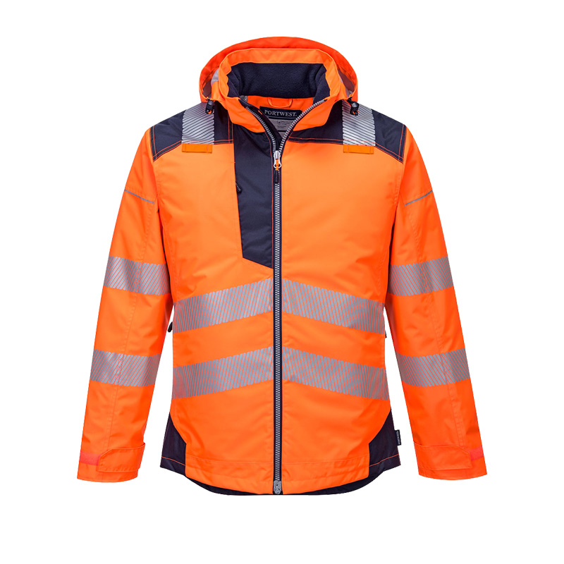 PortWest T400 Insulatex Warnschutz Winter Jacke gefüttert wasserdicht