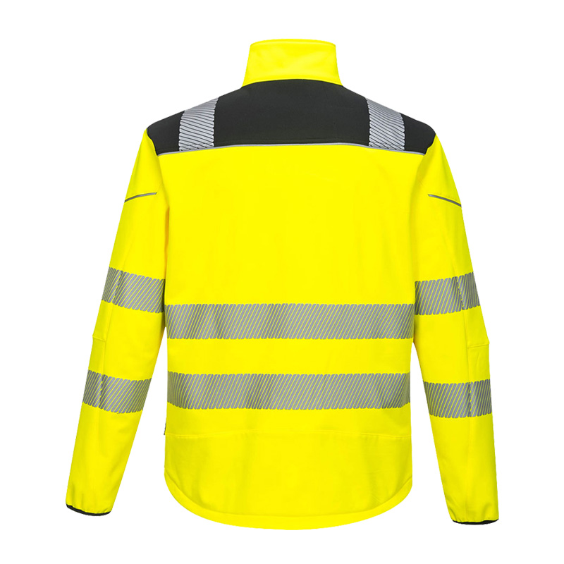 PortWest T402 PW3 Warnschutz SoftShell Jacke 3-lagig wasserfest und winddicht