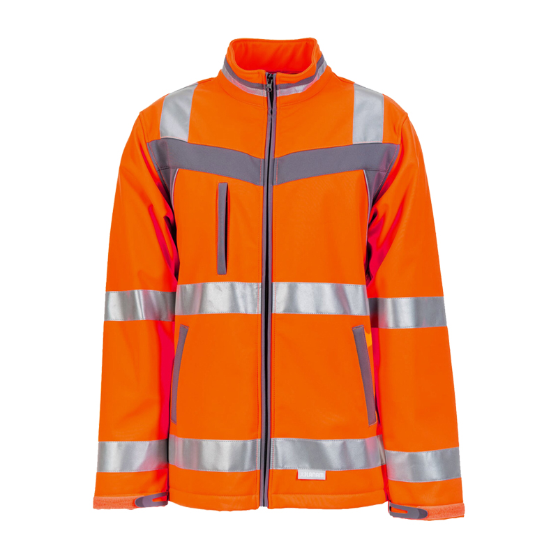 Planam Plaline Warnschutz Softshell Jacke Klasse 2