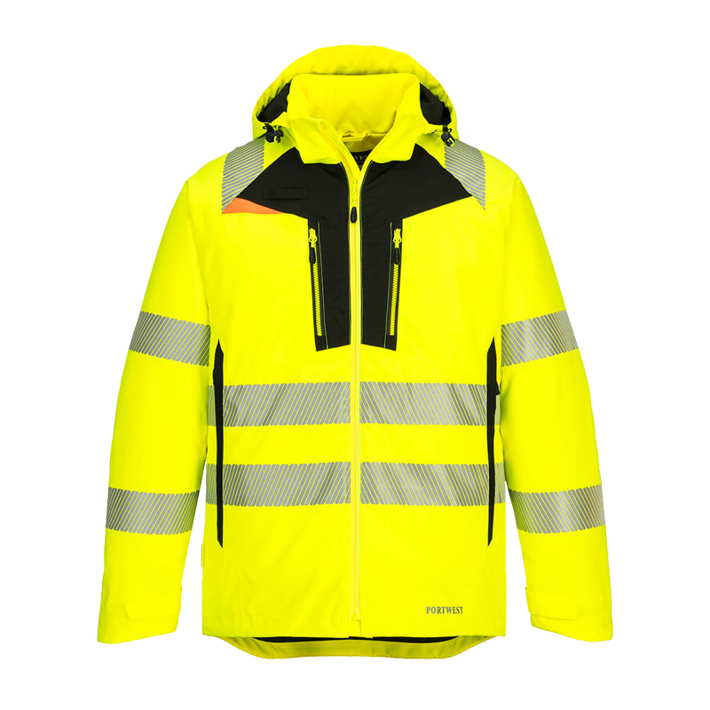 PortWest DX461 Insulatex Warnschutz Stretch Winterjacke gefüttert wasserdicht