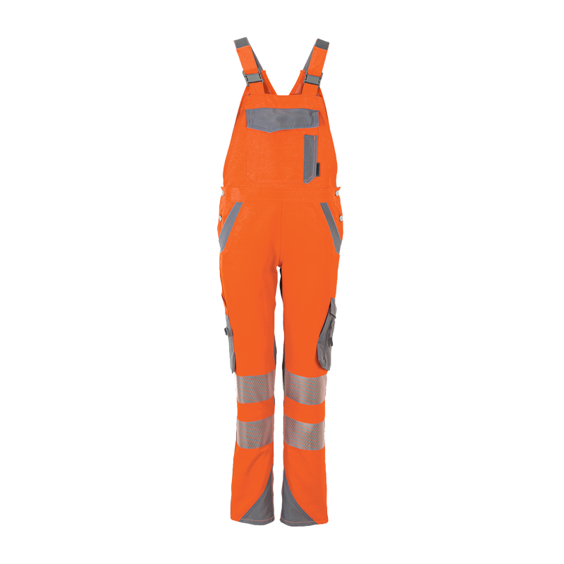 Planam Norit Damen Warnschutz Latzhose mit Stretch