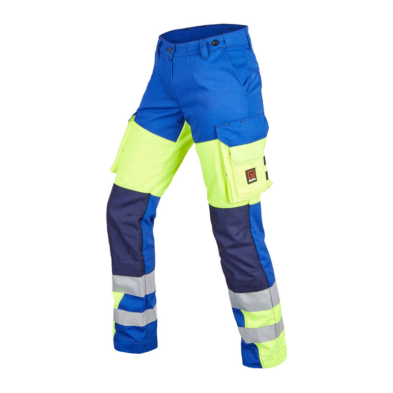 Rofa TEAMWORK HI-VIS 2502 Warnschutz Damen Hose