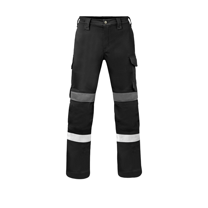 HaVeP Force+ 80395 MultiNorm Schweisser Hose Klasse 1 APC1, schwarze Arbeitshose mit seitlichen Taschen und Reflexstreifen