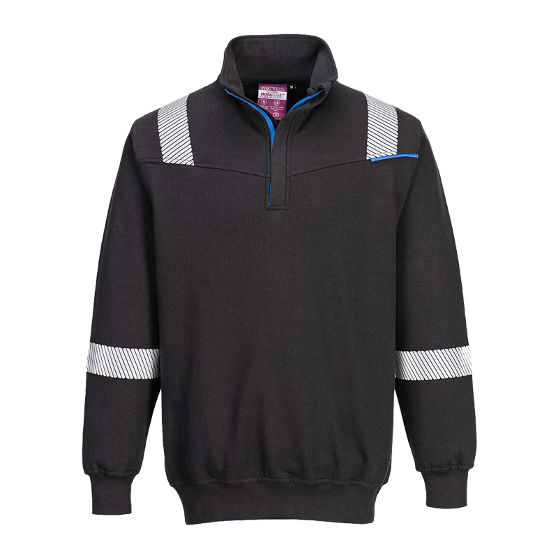 PortWest FR710 MultiNorm Sweat Shirt Troyer inhärent flammhemmend