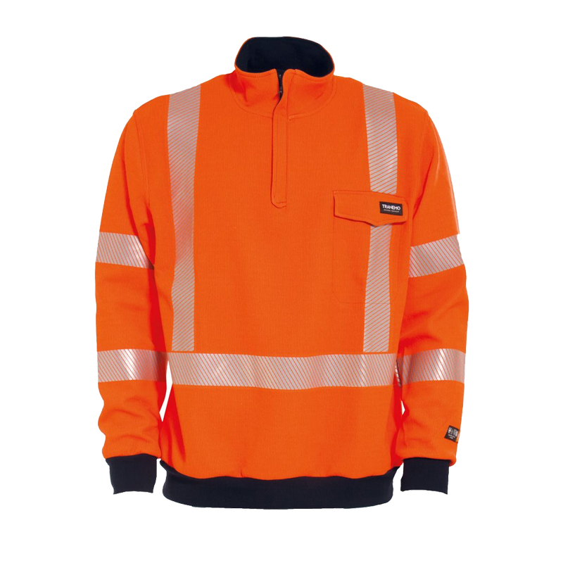 Tranemo Cantex FR Hi-Vis MultiNorm Sweat-Shirt 1/1 arm metallfrei | 508889