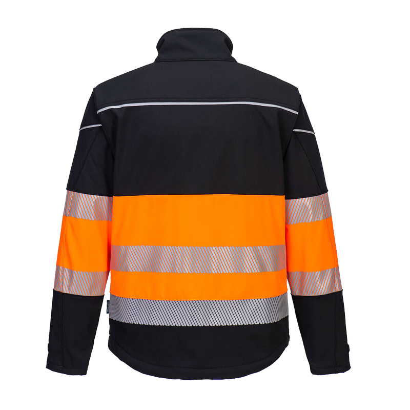 PortWest PW375 Warnschutz SoftShell Jacke 3-lagig wasserfest und winddicht