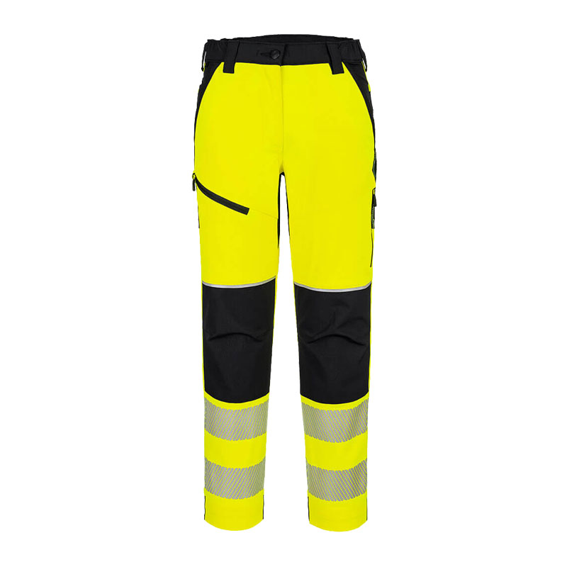 PortWest T141 Damen Hi-Vis Warnschutz Stretchhose