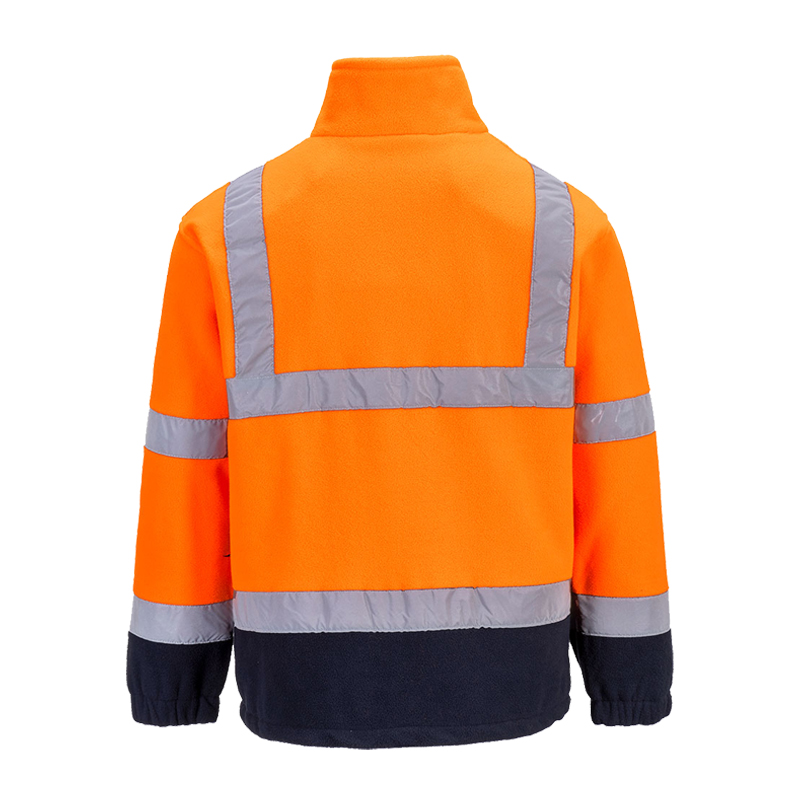 PortWest F301 Warnschutz Fleecejacke Kontrast gefüttert bis Gr. 5XL