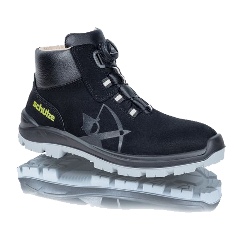 SCHÜTZE Schütze 2483X ESD S3S Sicherheits Stiefel, schwarz, knöchelhoch, mit Schnellschnürung und rutschfester Sohle