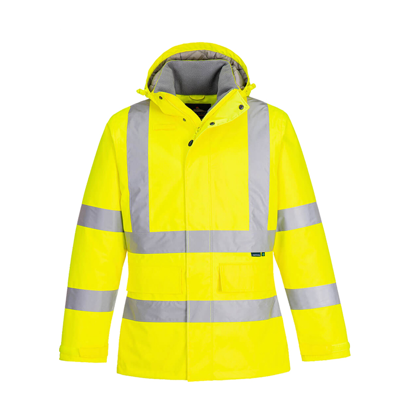 PortWest EC60 ECO Winter Warnschutz Jacke gefüttert 100% recyceltes PES