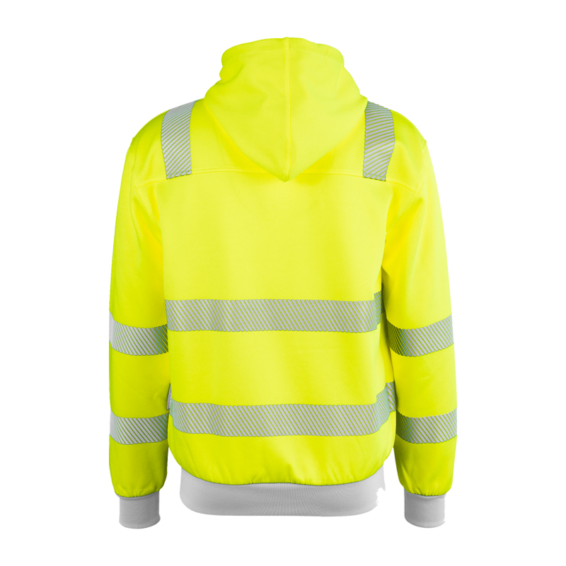 Planam Norit Warnschutz Hoodie mit Reissverschluss