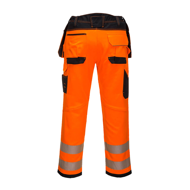 PortWest PW306 Warnschutz Stretch Bundhose mit Holstertaschen