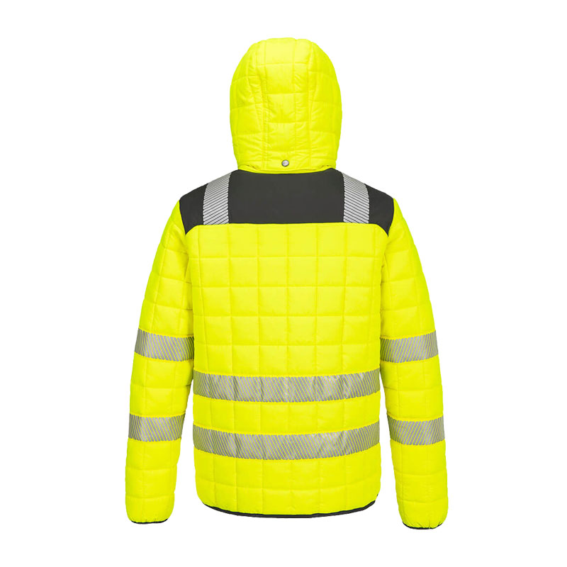 PortWest T165 Hi-Vis Warnschutz Stepp Jacke wärmeisoliert