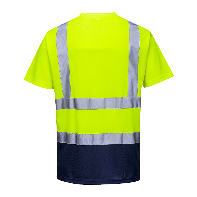 PortWest S378 günstiges Warnschutz T-Shirt kontrast Klasse 2