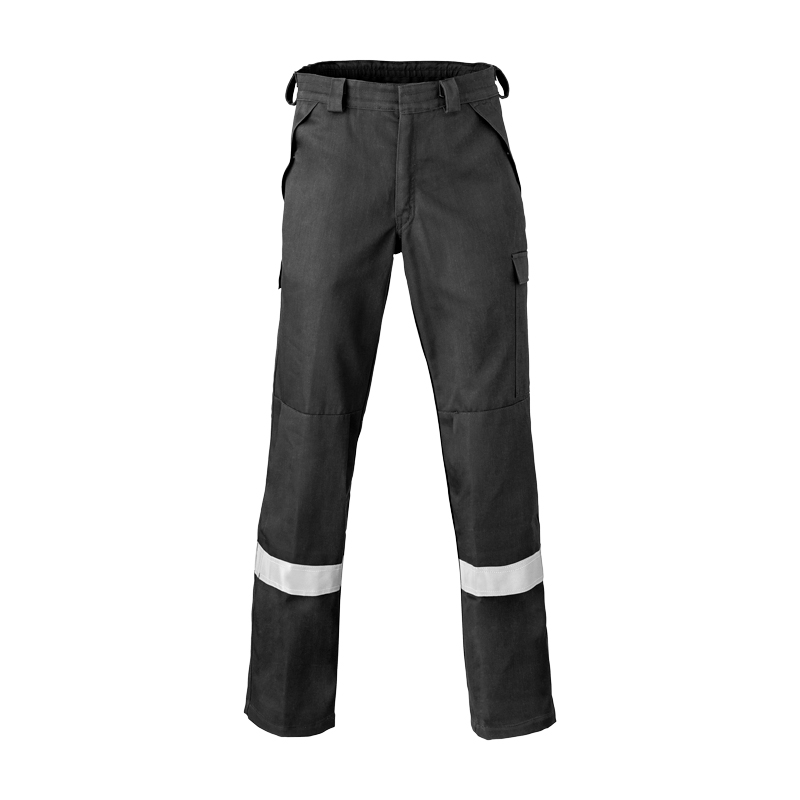 HaVeP 5Safety 8775 MultiNorm Hose APC1, schwarze Schutz-Arbeitshose mit Reflexstreifen und Seitentaschen