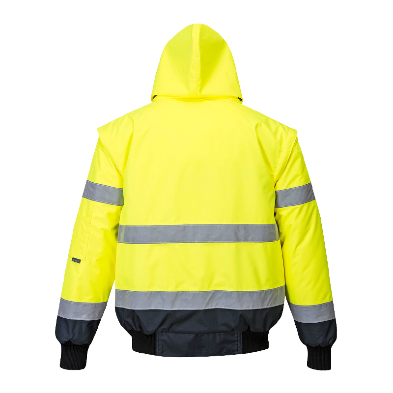 PortWest C465 3-in-1 Warnschutz Pilot Jacke kontrast Klasse 3
