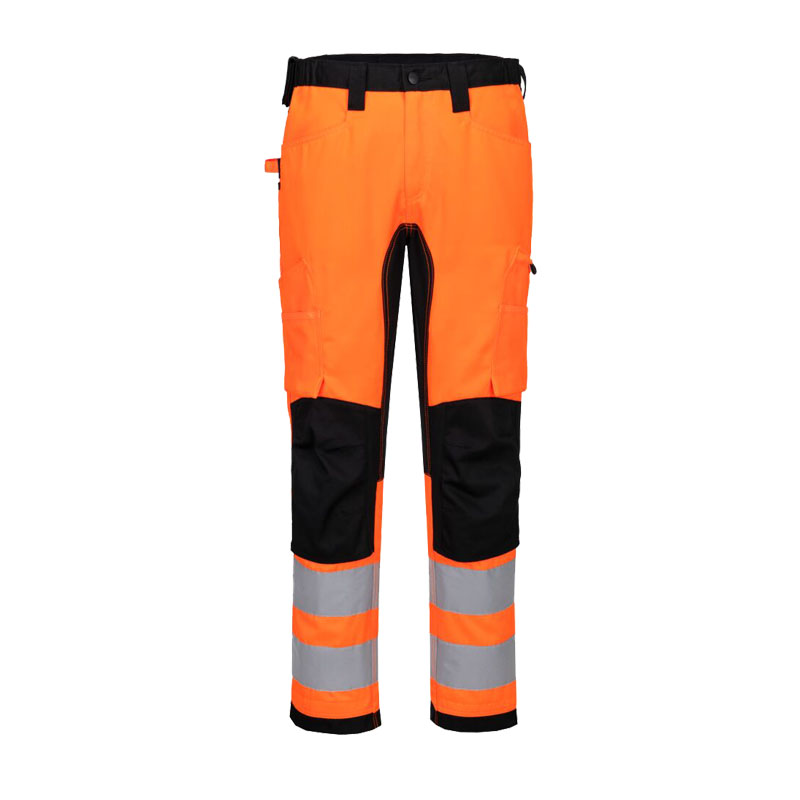 PortWest CD848 ECO Hi-Vis Stretch Warnschutz Hose Klasse 2