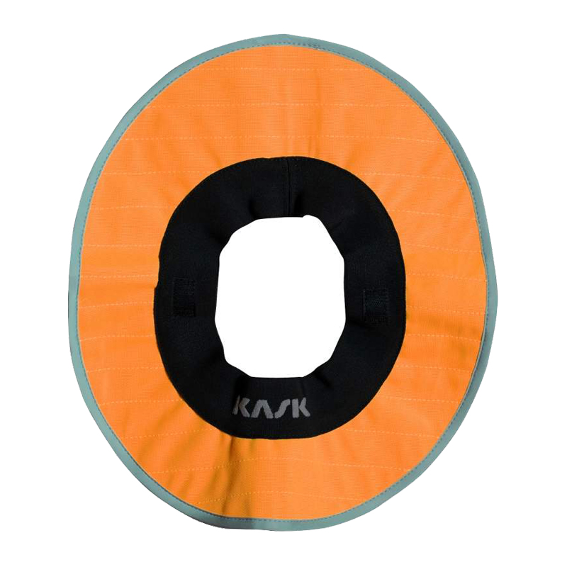 KASK Sun Shield Sombrero in Orange mit UV-Schutz, rundes Sonnenschutz-Accessoire passend für alle Kask Modelle