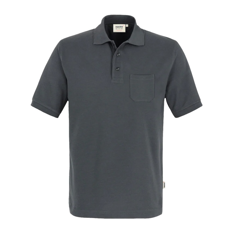 Hakro 812 Pocket Polo-Shirt Comfort Fit verstärkte Baumwolle | 1/2 arm