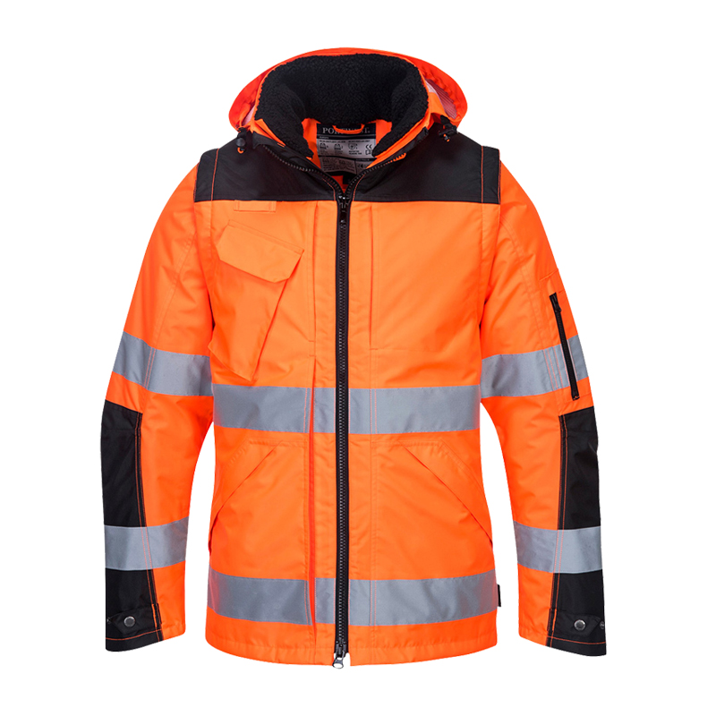 PortWest C469 Warnschutz PRO 3 in 1 Kontrast Winter Jacke multifunktional