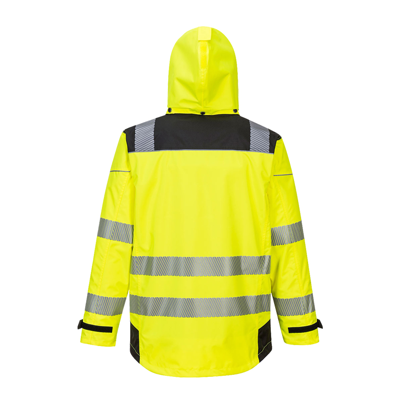 PortWest PW365 gefütterte 3 in 1 Warnschutz Wetterschutz Jacke multifunktional