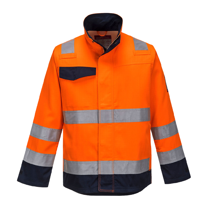 PortWest MV35 MultiNorm RIS Warnschutz Jacke inhärent flammhemmend