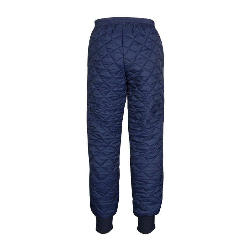 Dunkelblaue, gesteppte TEMPEX THERMO Damen Hose von HB Protective Wear, 3-lagige Thermohose für Kühlhaus und Tiefkühlbereich