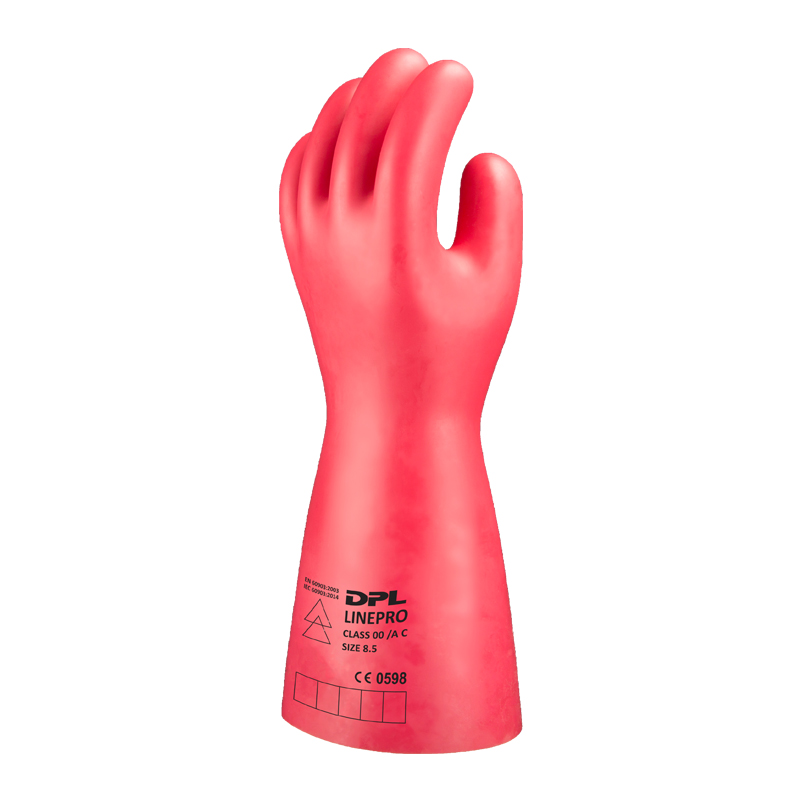 Roter BSD Störlichtbogen APC1 Latex Handschuh Klasse 00 nach IEC 60903 für Arbeiten an elektrischen Anlagen bis 500 V AC